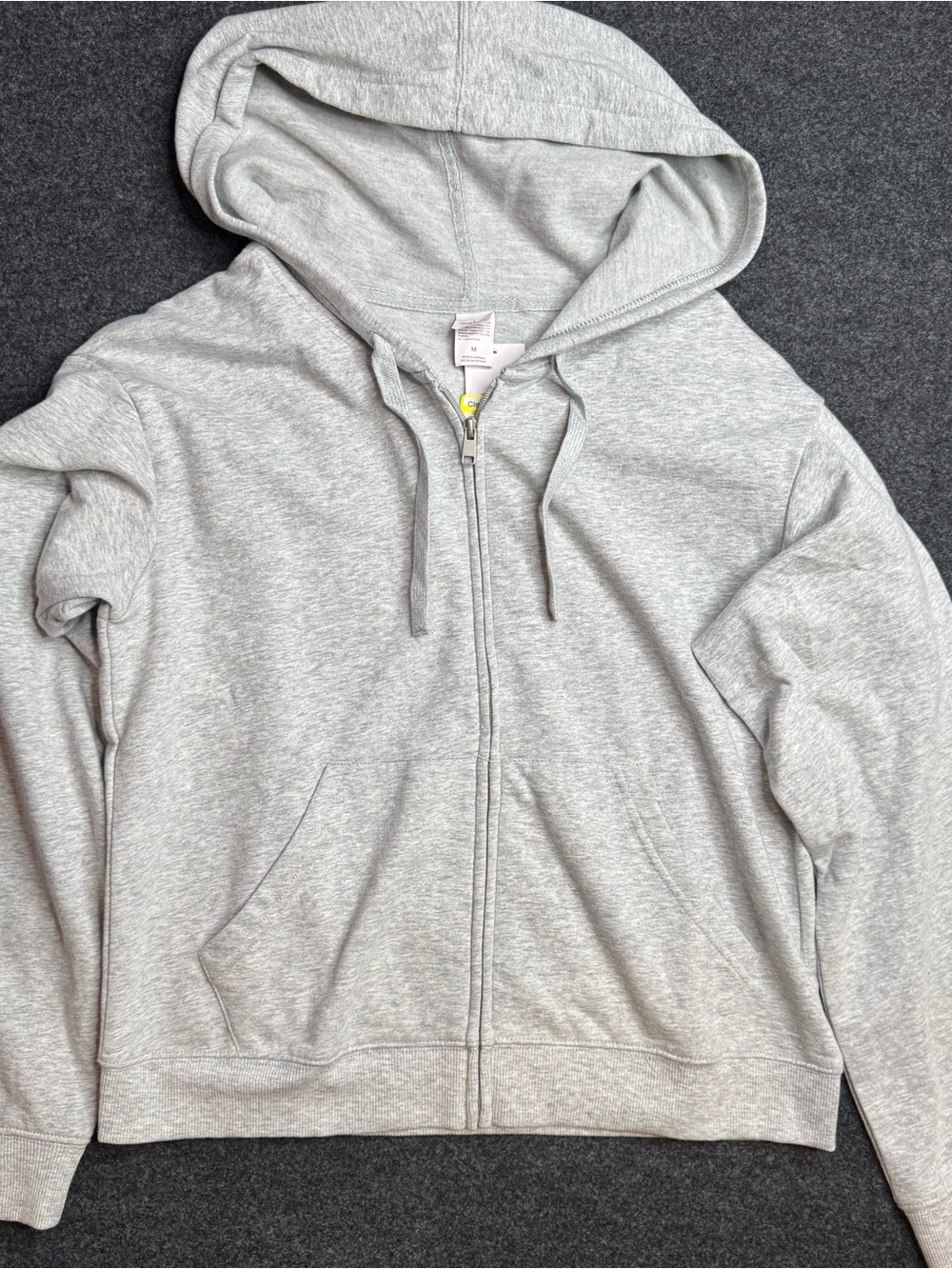 New medium Auden Light Gray Full-Zip Hoodie for women. Super soft!